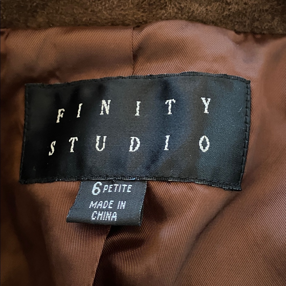 Finity Studio Double Breasted Suede Jacket - image 6